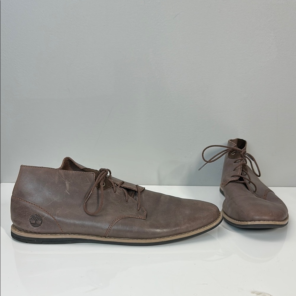 Timberland Revenia Brown Leather Chukka Boots Size 10